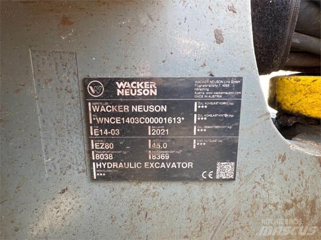 Wacker Neuson EZ80 Верижен екскаватор