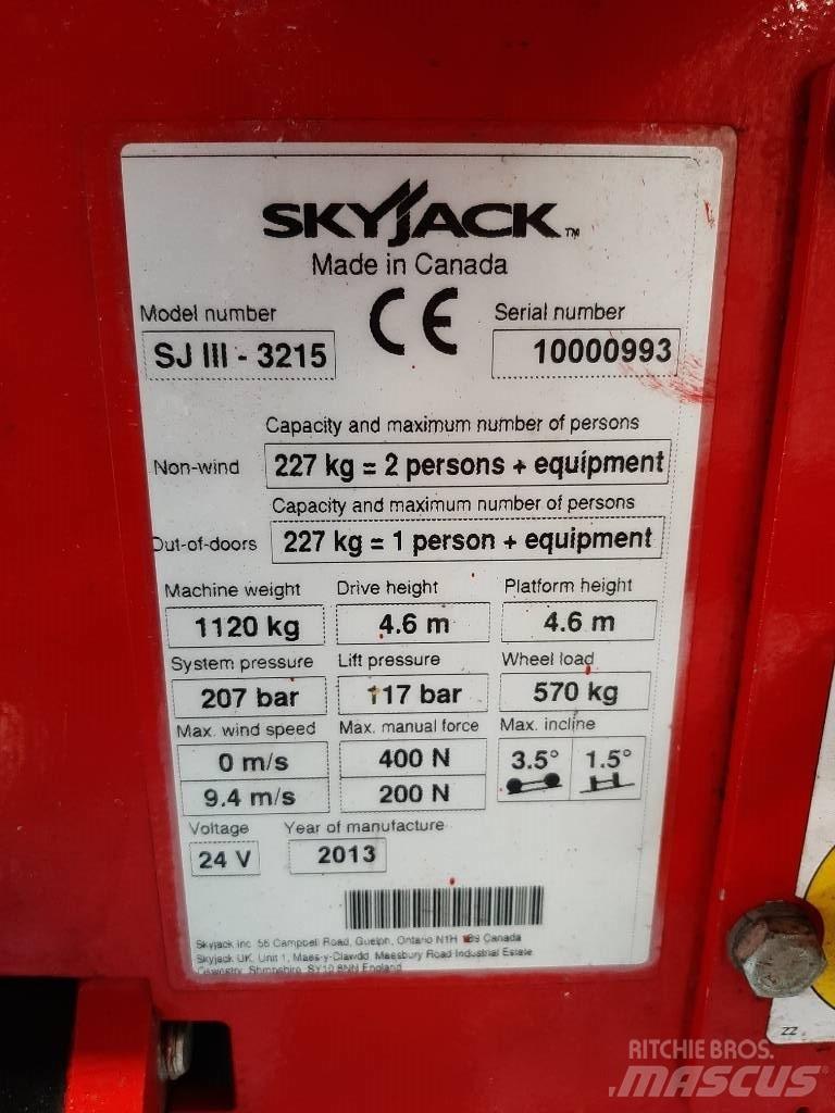 SkyJack SJIII 3215 Ножични работни платформи