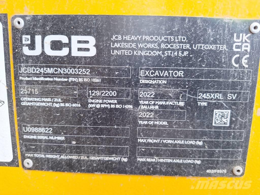 JCB 245 XR LC Верижен екскаватор