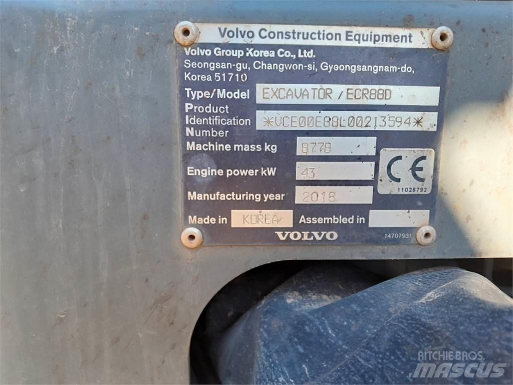 Volvo ECR88 Мини екскаватори < 7 т