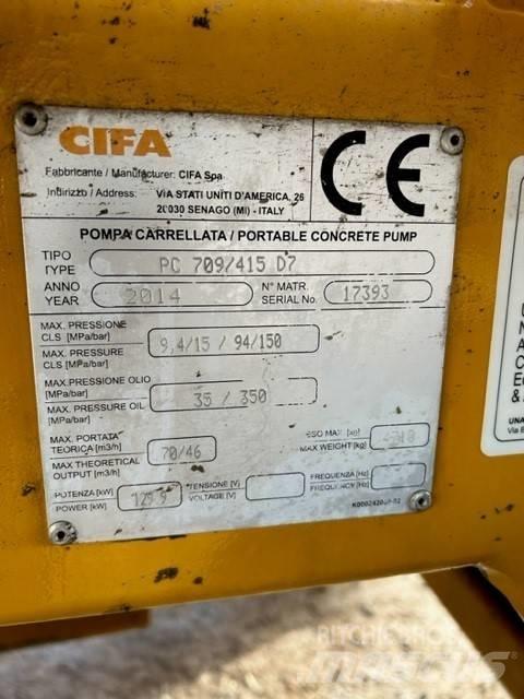Cifa PC 709 / 415 D7 Бетонопомпи

