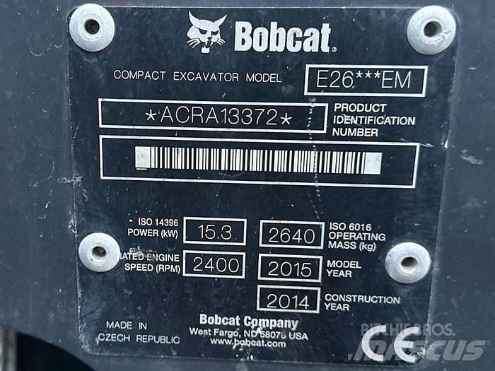 Bobcat E26 Мини екскаватори < 7 т