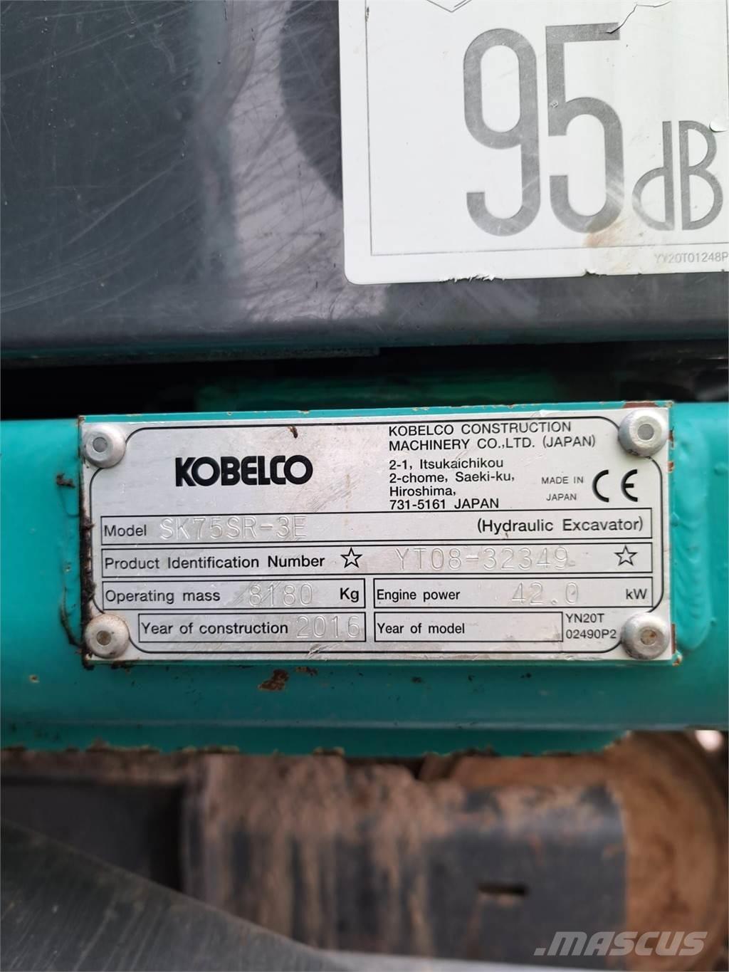 Kobelco SK75SR-3E Мини екскаватори < 7 т