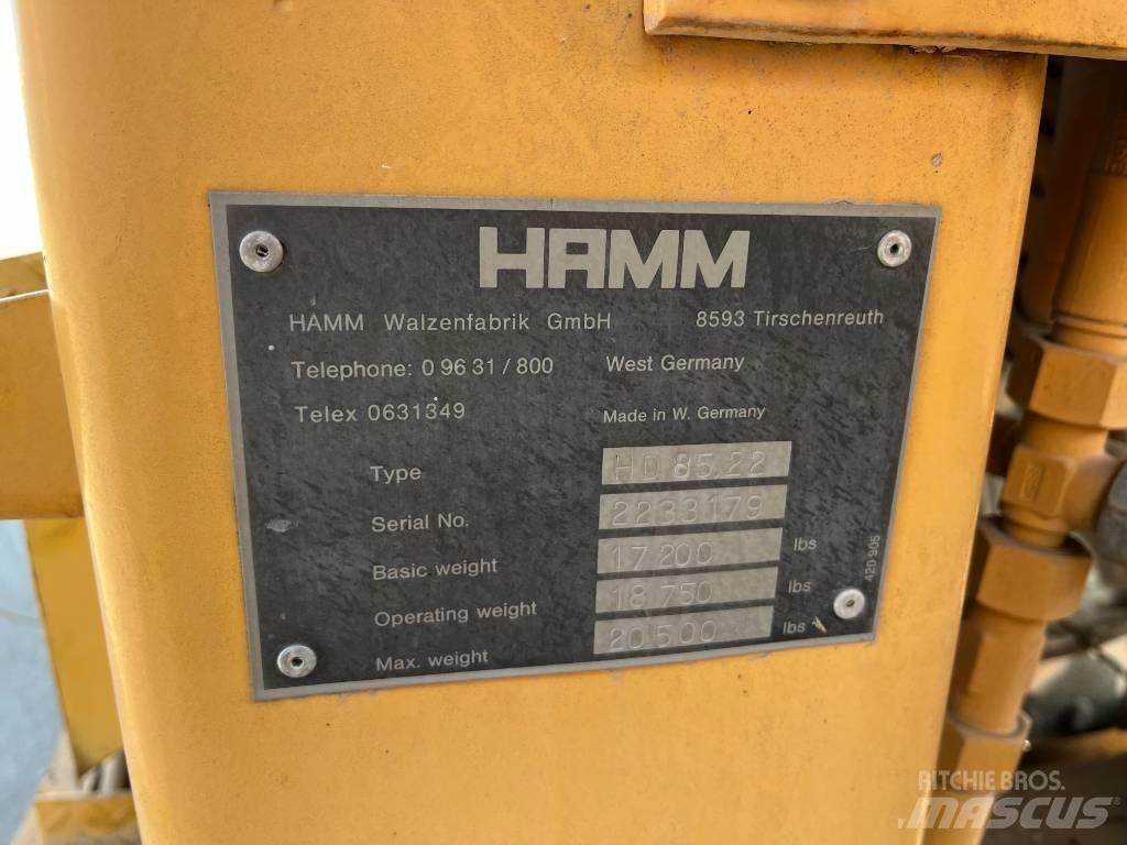 Hamm HD 85 Двойни барабанни ролки
