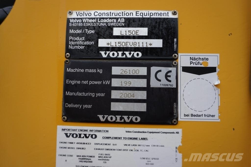 Volvo L 150 E Колесни товарачи