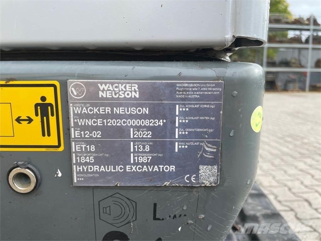 Wacker Neuson ET18 Верижен екскаватор