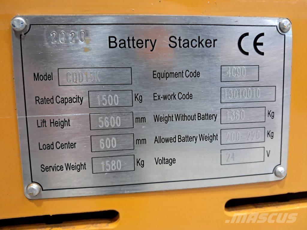  stapelaar CDD15K Колички високоповдигачи с теглич