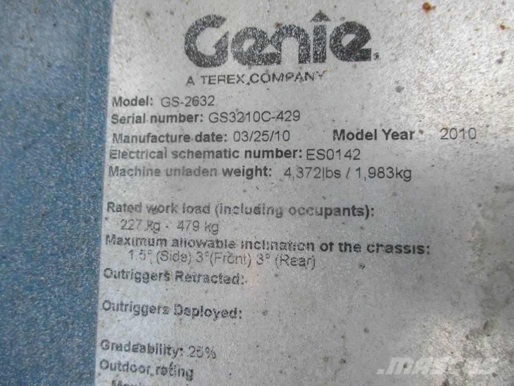 Genie GS 2632 Ножични работни платформи