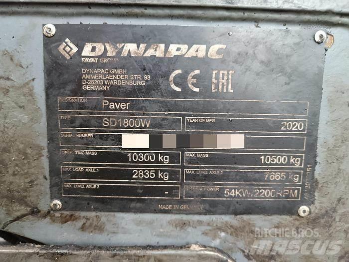 Dynapac SD1800W Машини за асфалт