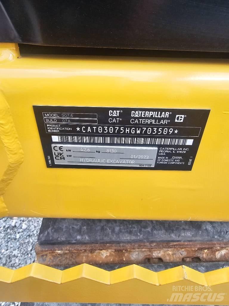 CAT 307.5 Средни екскаватори 7т - 12т