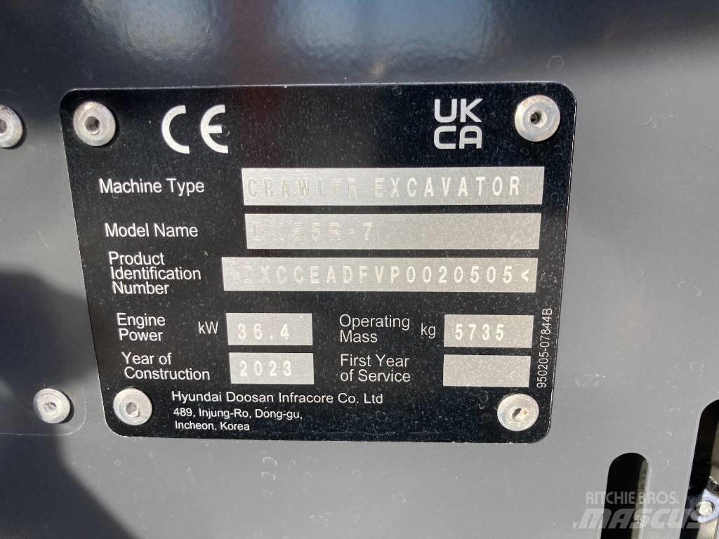 Develon DX 55 R-7 Мини екскаватори < 7 т