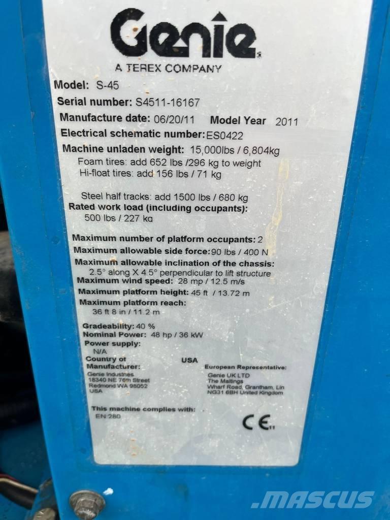 Genie S 45 Телескопични повдигачи
