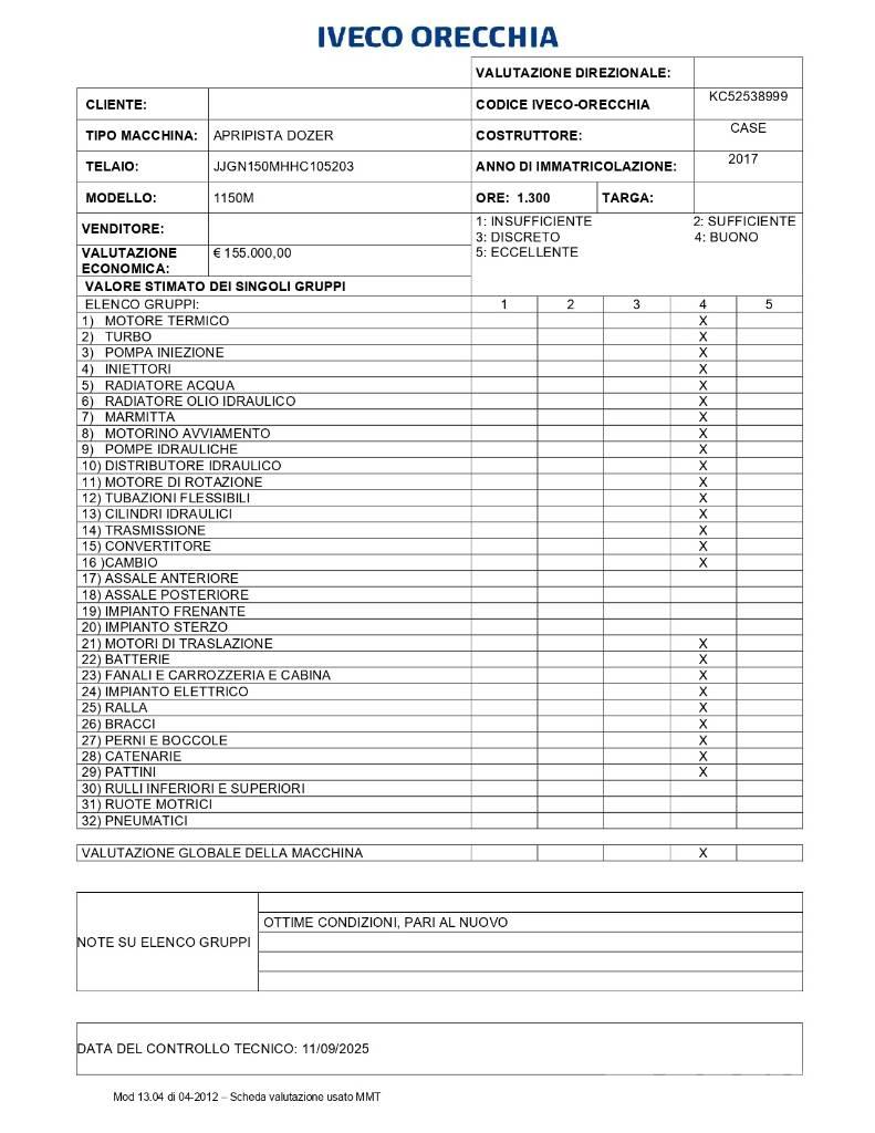 CASE 1150 M Верижни булдозери
