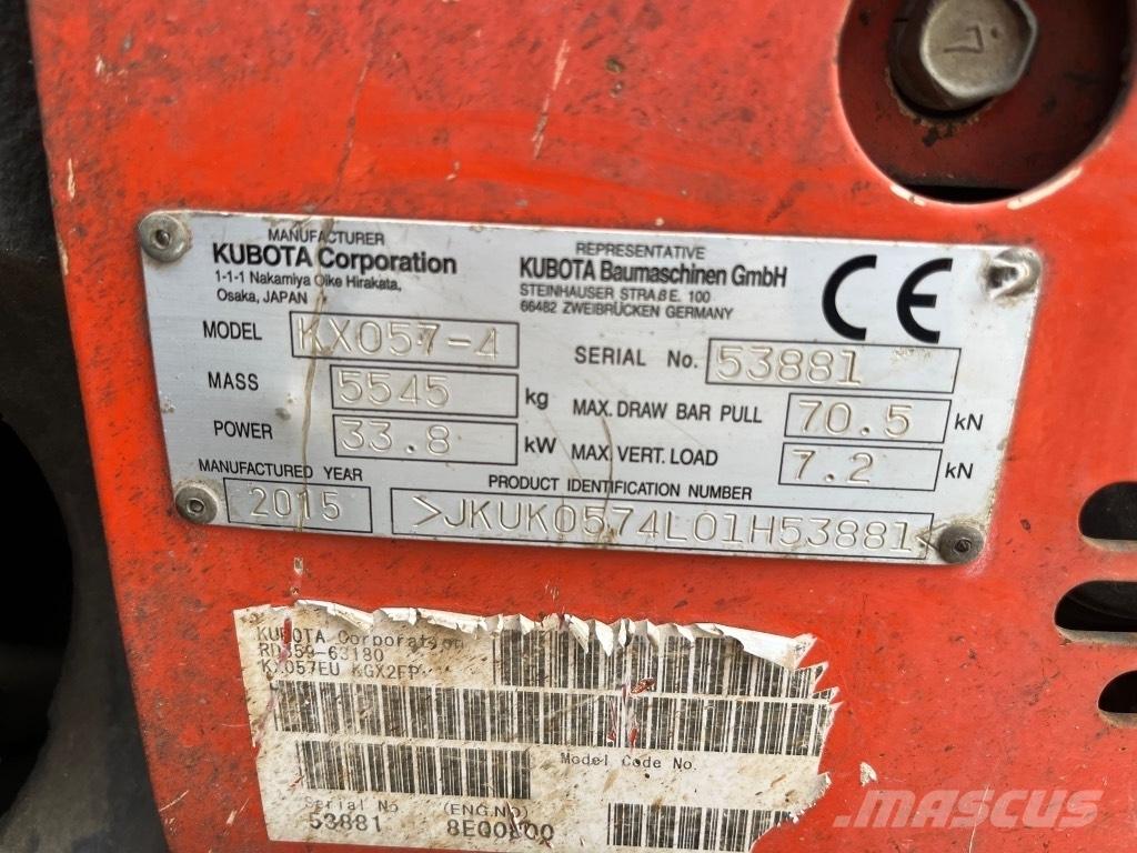 Kubota KX 057-4 Мини екскаватори < 7 т