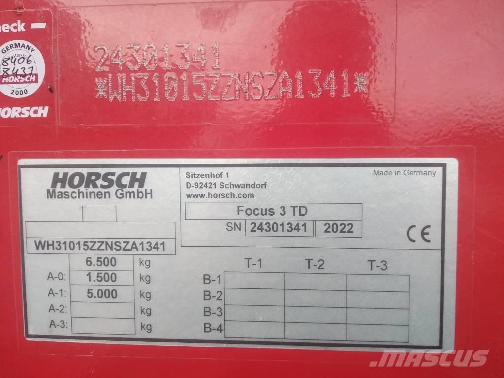 Horsch Focus 3 TD Редосеялки