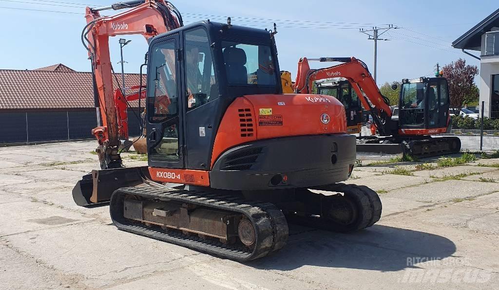 Kubota KX 080-4 Средни екскаватори 7т - 12т