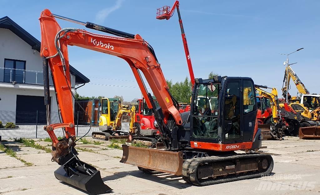 Kubota KX 080-4 Средни екскаватори 7т - 12т