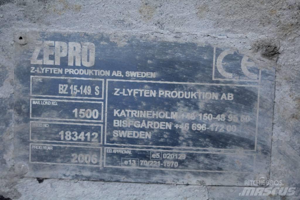  Zepro bakgavellyft Хидравлични