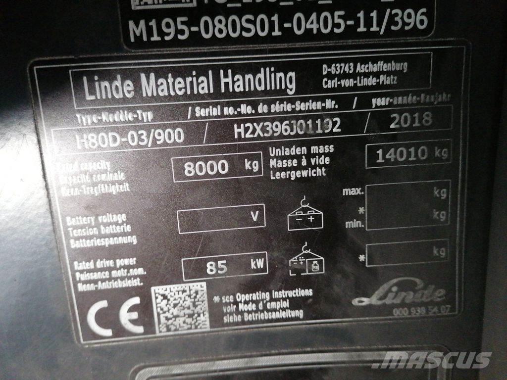 Linde H80D-03/900 Дизелови камиони