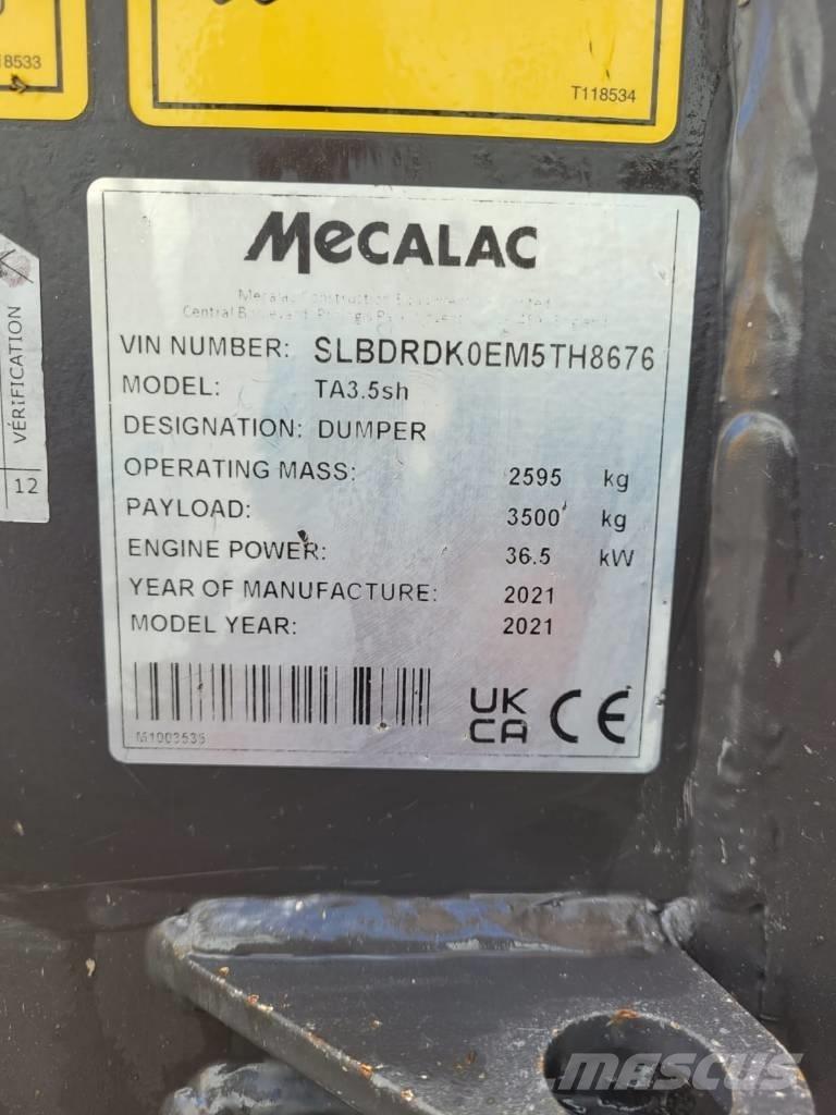 Mecalac TA 3.5 Странични самосвали
