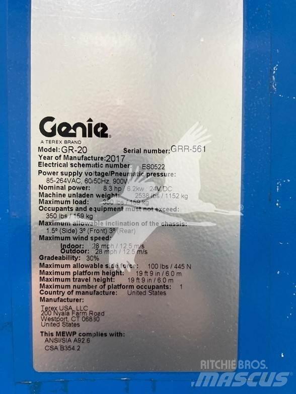 Genie GR20 Вертикални мачтови повдигачи
