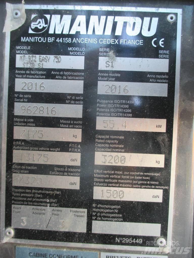 Manitou MT 932 Телескопични товарачи