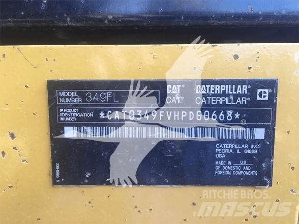 CAT 349FL Верижен екскаватор
