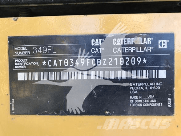 CAT 349FL Верижен екскаватор