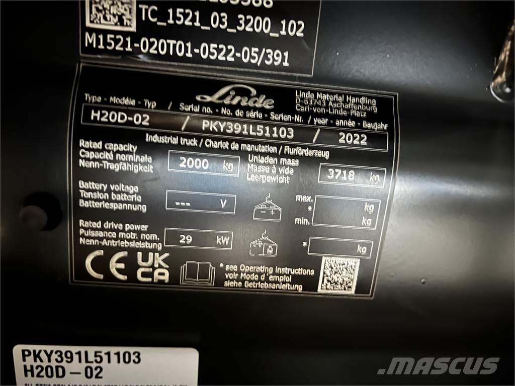 Linde H20D Дизелови камиони