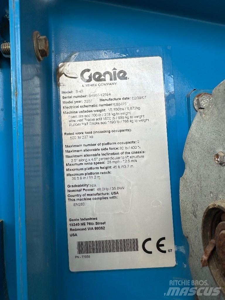 Genie s45 Телескопични повдигачи
