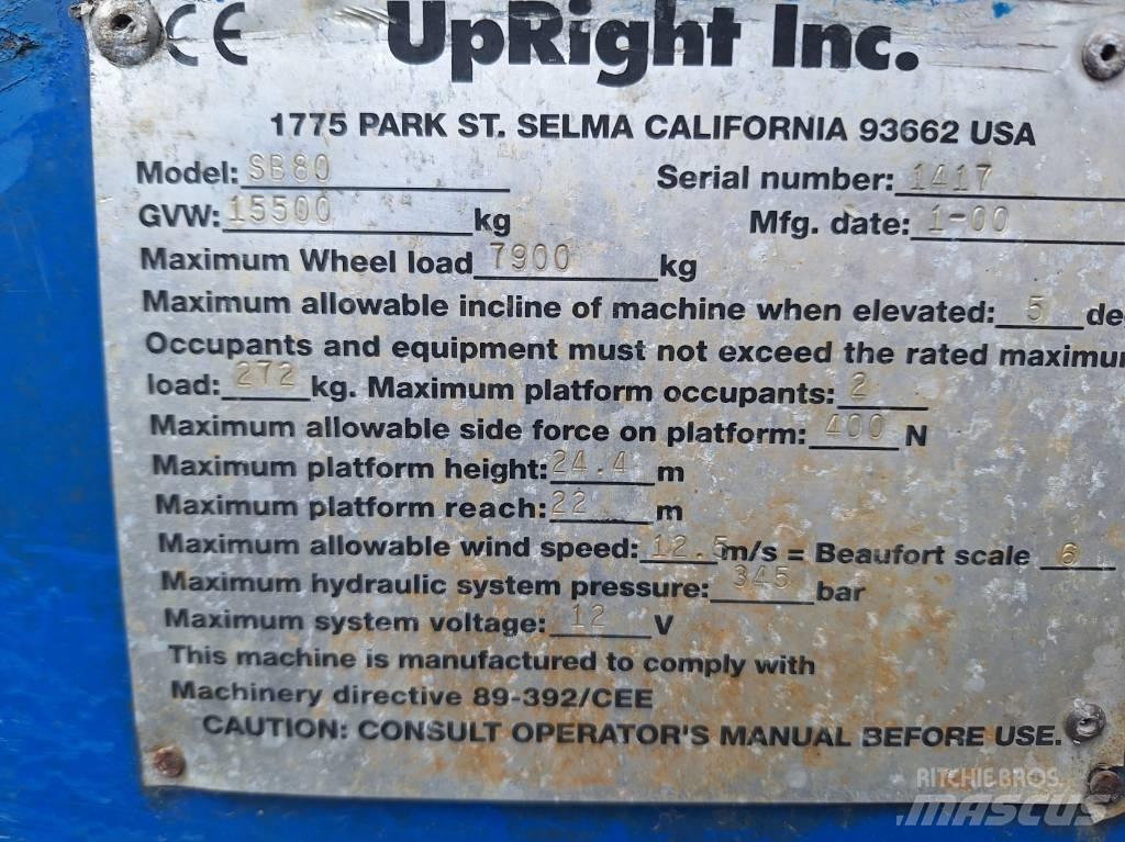 UpRight SB80 Телескопични повдигачи
