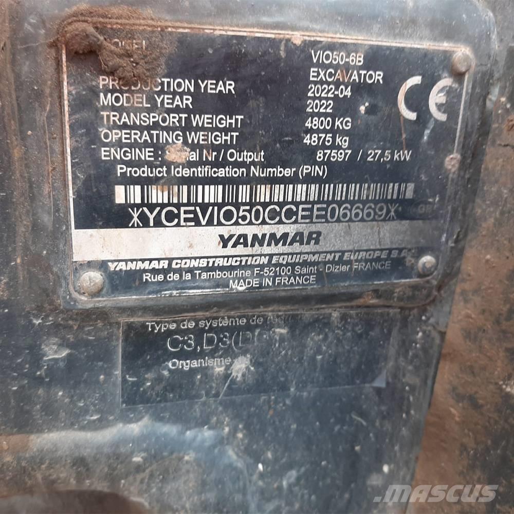 Yanmar Vio 50 Мини екскаватори < 7 т