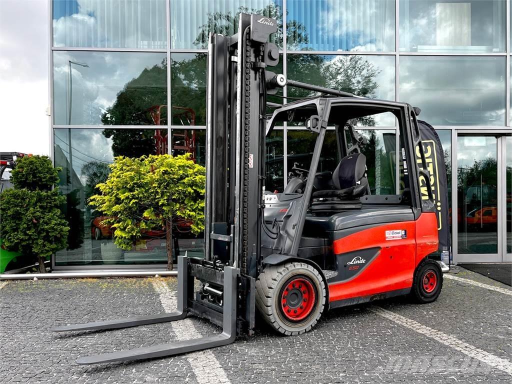 Linde E50HL-01/600 Електрически вилични кари-повдигачи