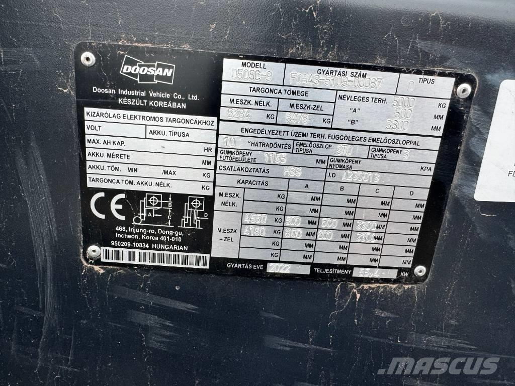Doosan D 50,  130üó!!! 5t Дизелови камиони