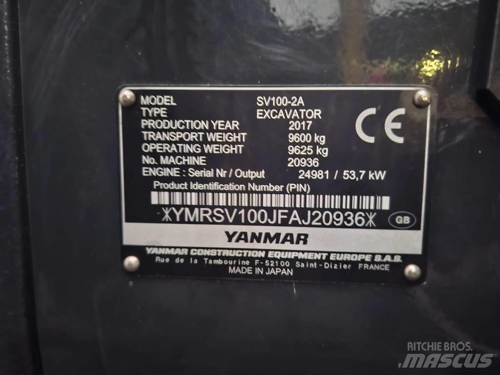 Yanmar SV 100-2A Средни екскаватори 7т - 12т