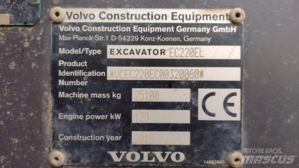 Volvo EC220EL Верижен екскаватор