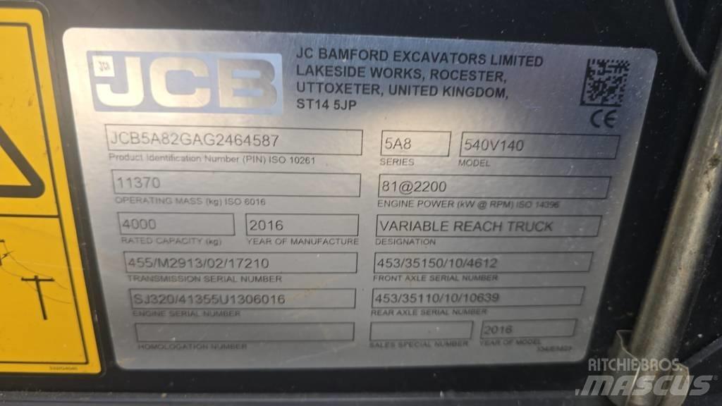 JCB 540-140 Телескопични товарачи