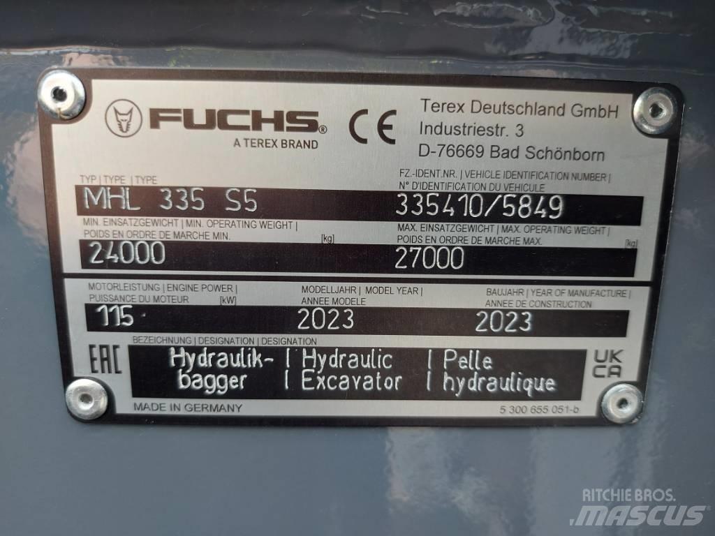Fuchs MHL335F Оператори на отпадъци/индустрия
