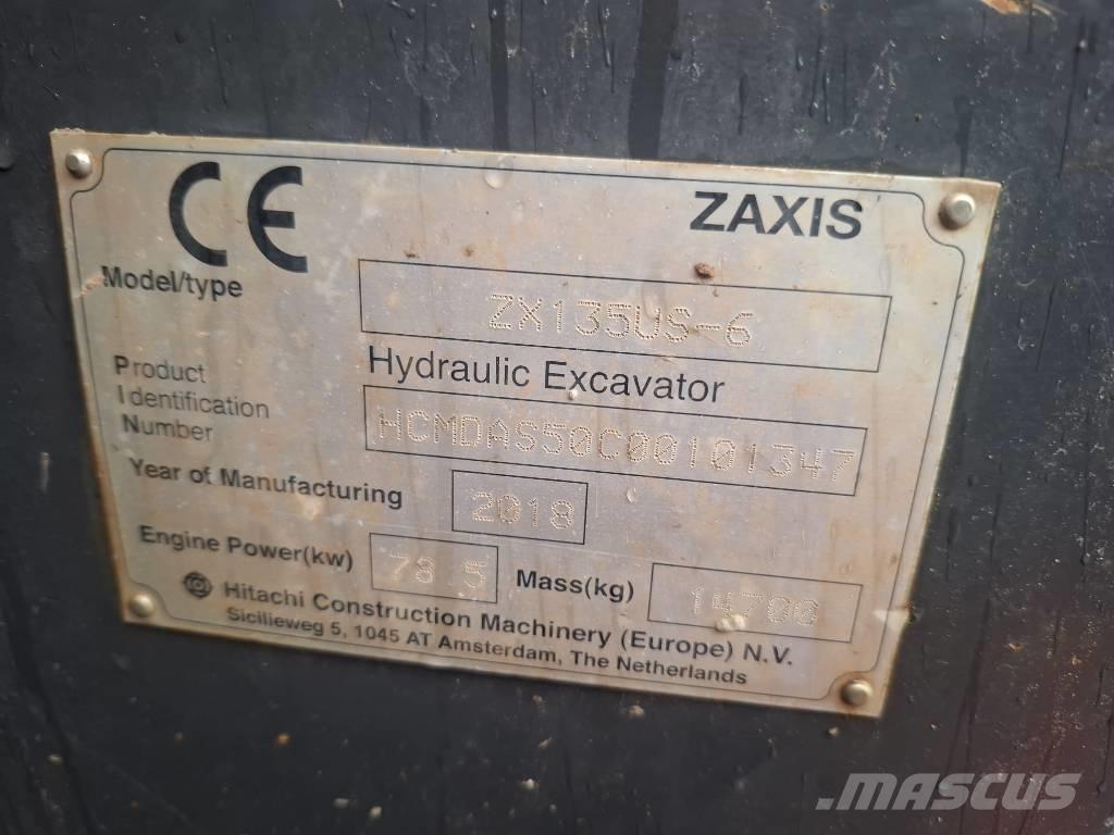 Hitachi ZX 135 US-6 Верижен екскаватор