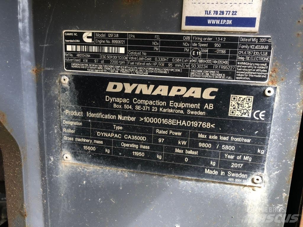 Atlas Copco CA3500 D Еднобарабанни ролки

