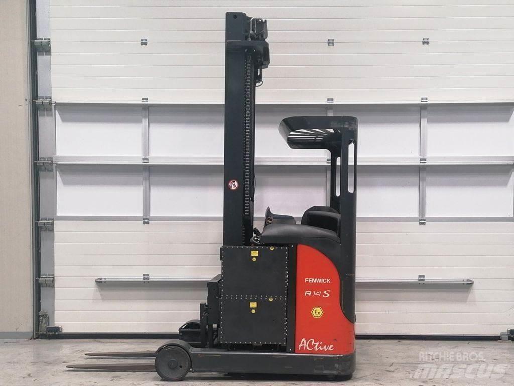 Linde R14 EX S Ретрак/ Високоповдигач с изместване на вилката напред