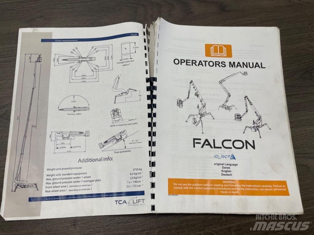 Falcon Spider FS 290 Телескопични повдигачи
