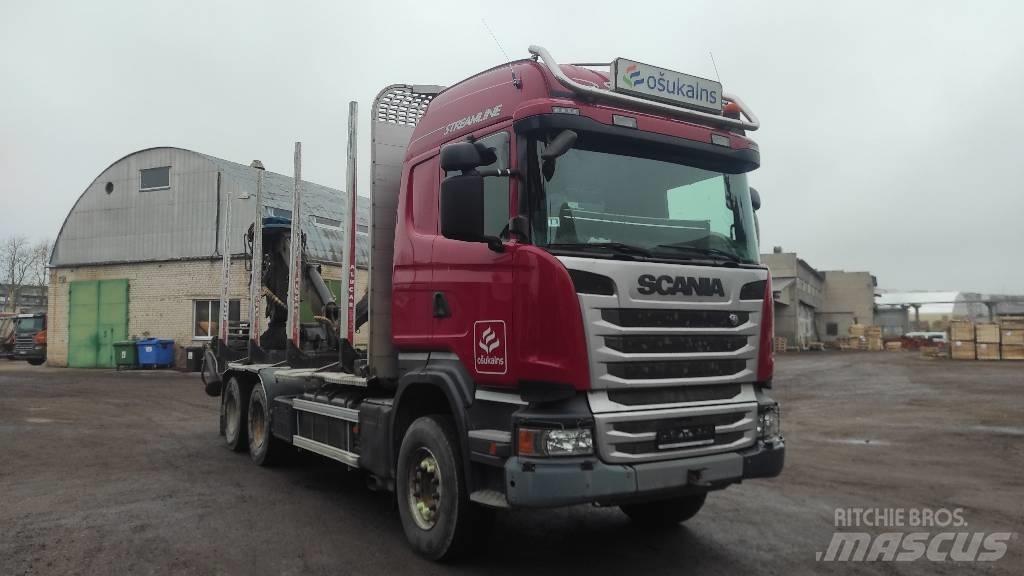 Scania R410 За превоз на дървени трупи