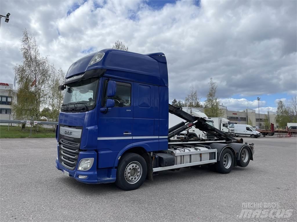 DAF XF510 6x2 Камиони с кран с кука
