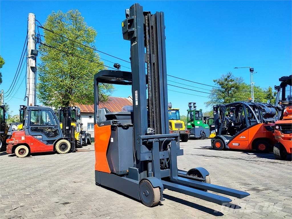 Linde R20N-01 Ретрак/ Високоповдигач с изместване на вилката напред