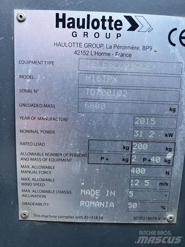 Haulotte H 16 TPX Съчленени стрелови подемници