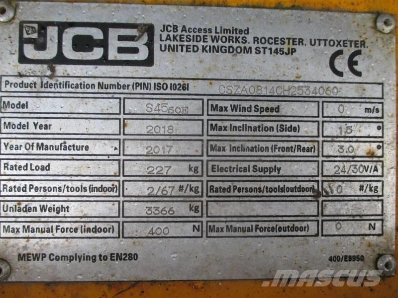 JCB S4550E Ножични работни платформи