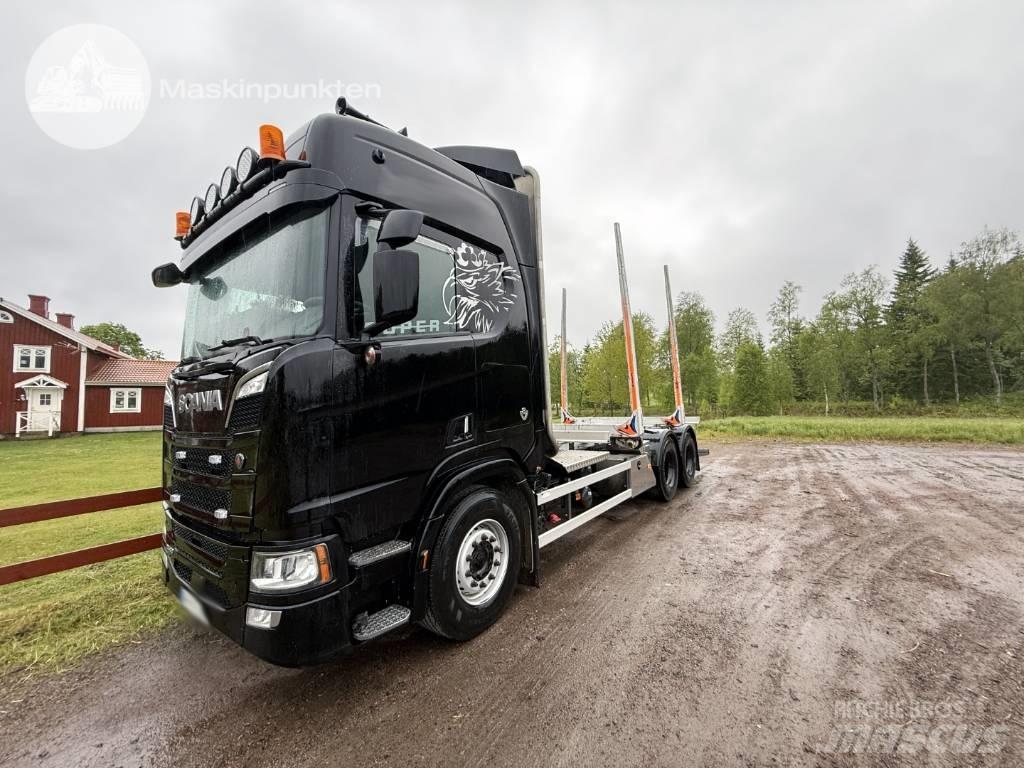 Scania R 580 За превоз на дървени трупи