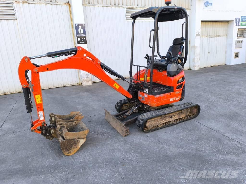 Kubota U 17-3 Мини екскаватори < 7 т