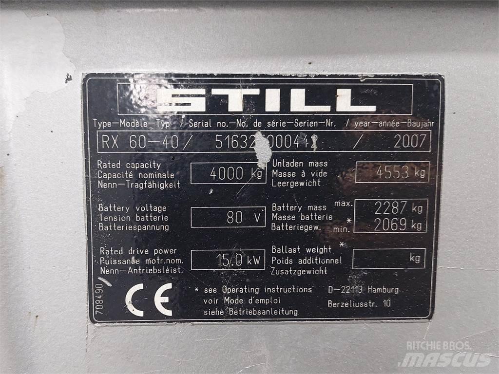 Still RX60 40 Електрически вилични кари-повдигачи